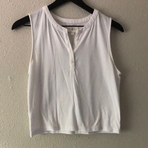 Lou and Grey White Tank Top Size Medium